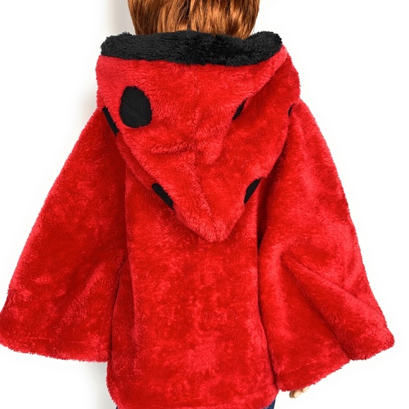 Ladybug hooded Poncho - Picture 6 of 10
